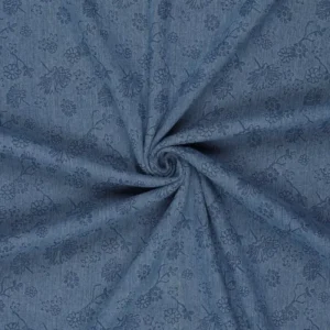 Jeans – blauw met bloemen