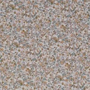 Jersey - kleine bloemen cacao