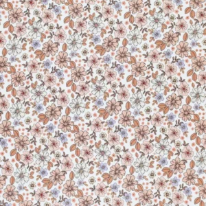 Jersey - lila bloemen