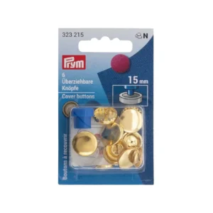 Prym stofknopen - 15 mm goudkleurig met matrijs